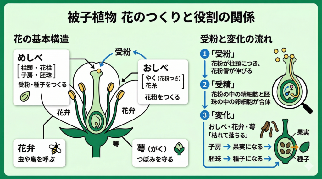 花のつくりの全体図