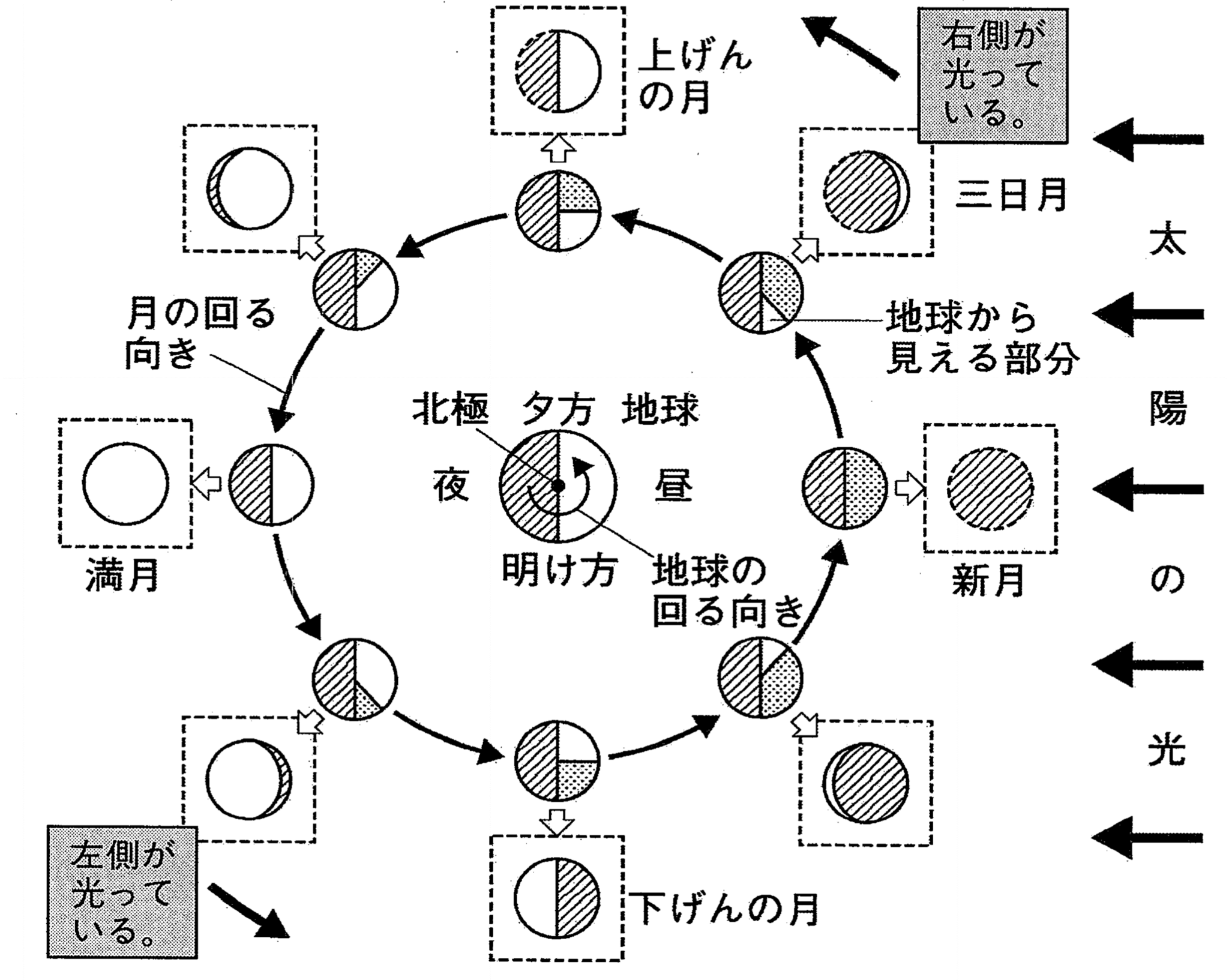 【理科のコツ】月の満ち欠け・日食・月食 - 中学受験 理科の個別指導 | 受験理科専門塾「しゅん吉クエスト」